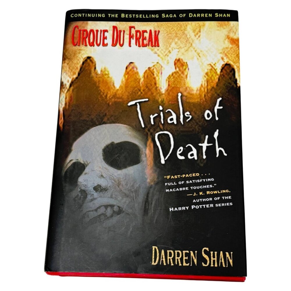 Cirque Du Freak Trials of Death Darren Shan Hardcover DJ Book 2001